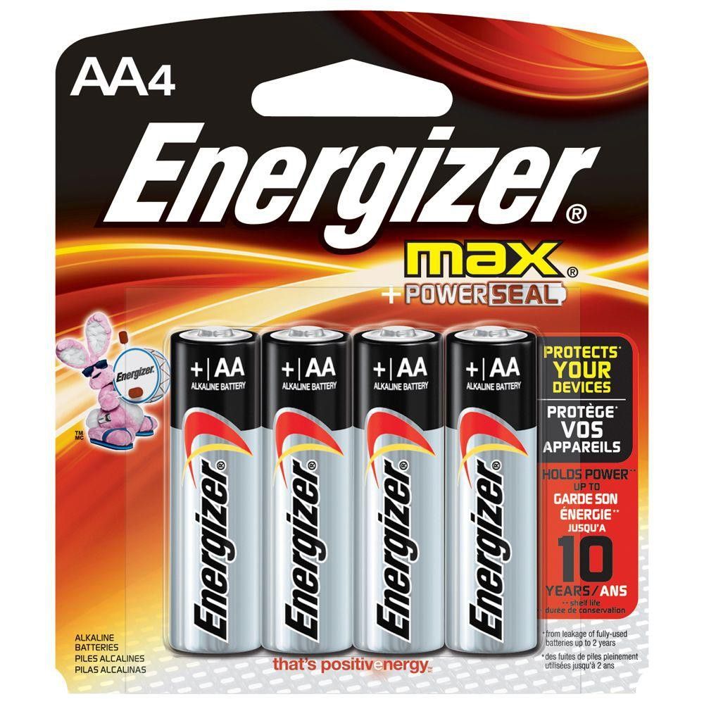BATTERY ENERGIZER AA (4PCS/CARD)