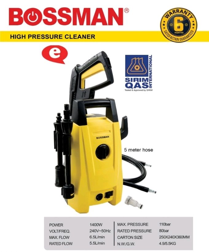 Bossman Waterjet High Pressure Cleaner BPC117