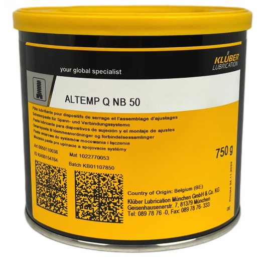 Kluber ALTEMP Q NB 50 Lubricating and assembly paste 750g