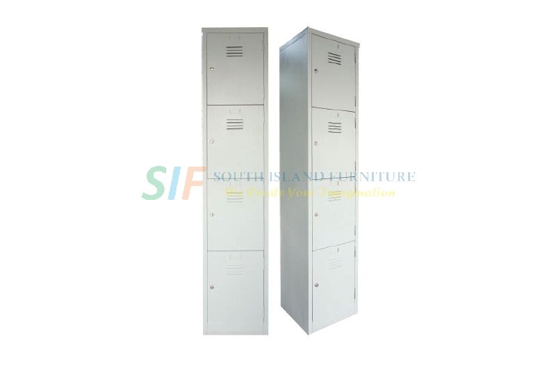 STEEL LOCKER 4 COMPARTMENT ( 381W x 457D x 1828H mm)