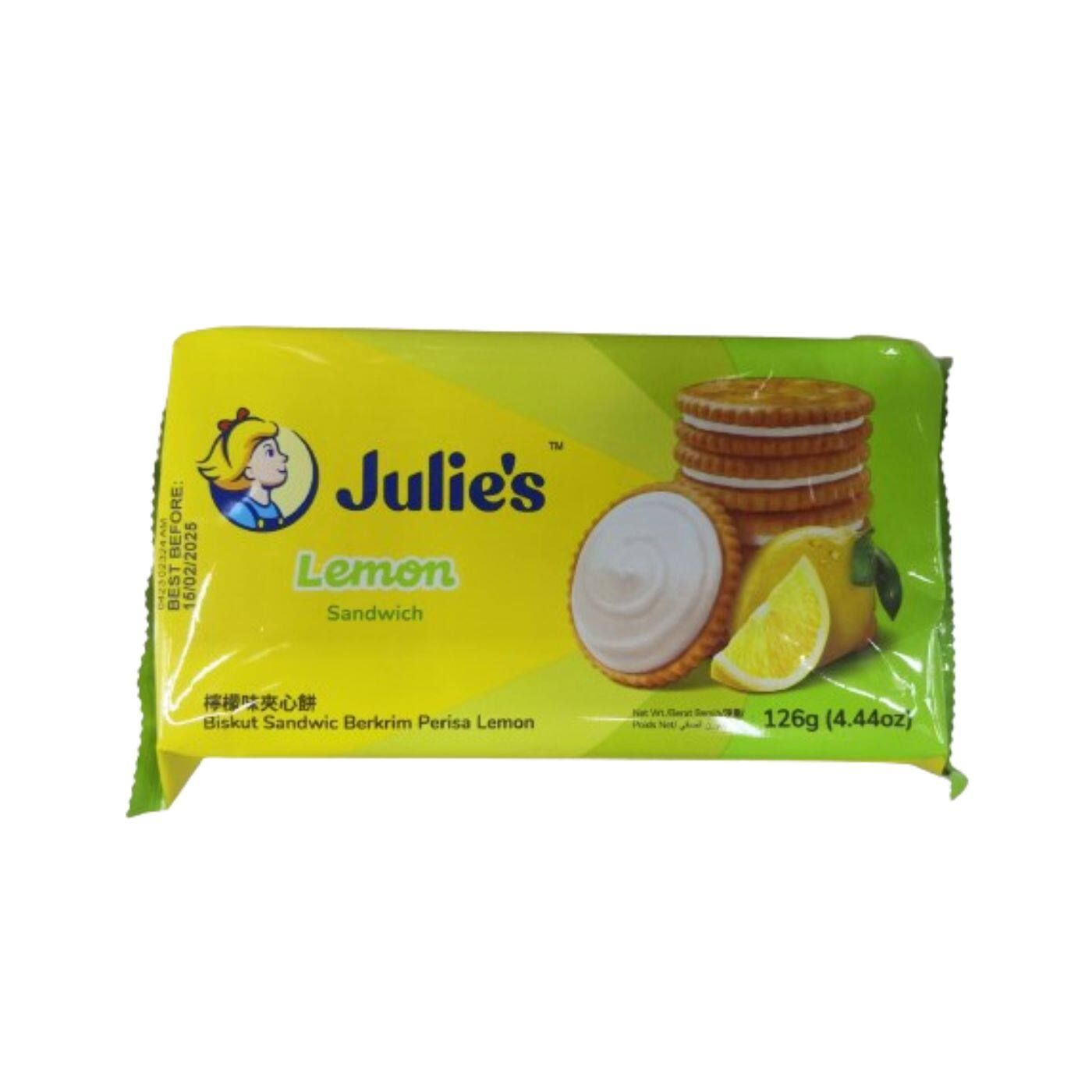 Julie’s Lemon Sandwich 126g X 24 PACKS