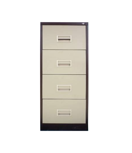 STERLING 4 DRAWER FILING CABINET WITH RECESS HANDLE C/W BALL BEARING SLIDE (S106/AB & S106/ABLB LOCKING BAR)