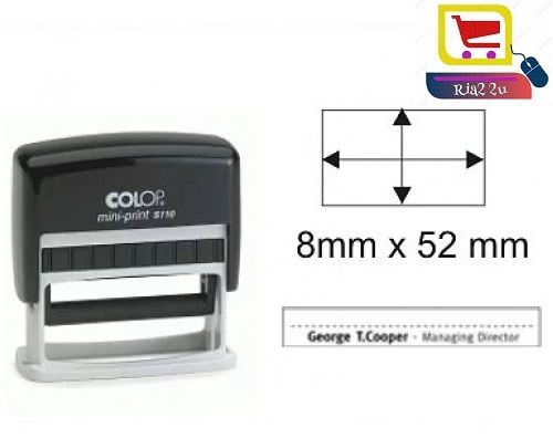 COLOP Self Inking Mini Stamp S110 8mm X 52mm RTSB