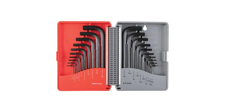 COMBINATION SHORT ARM MM/AF HEXKEY SET (20-PCE)