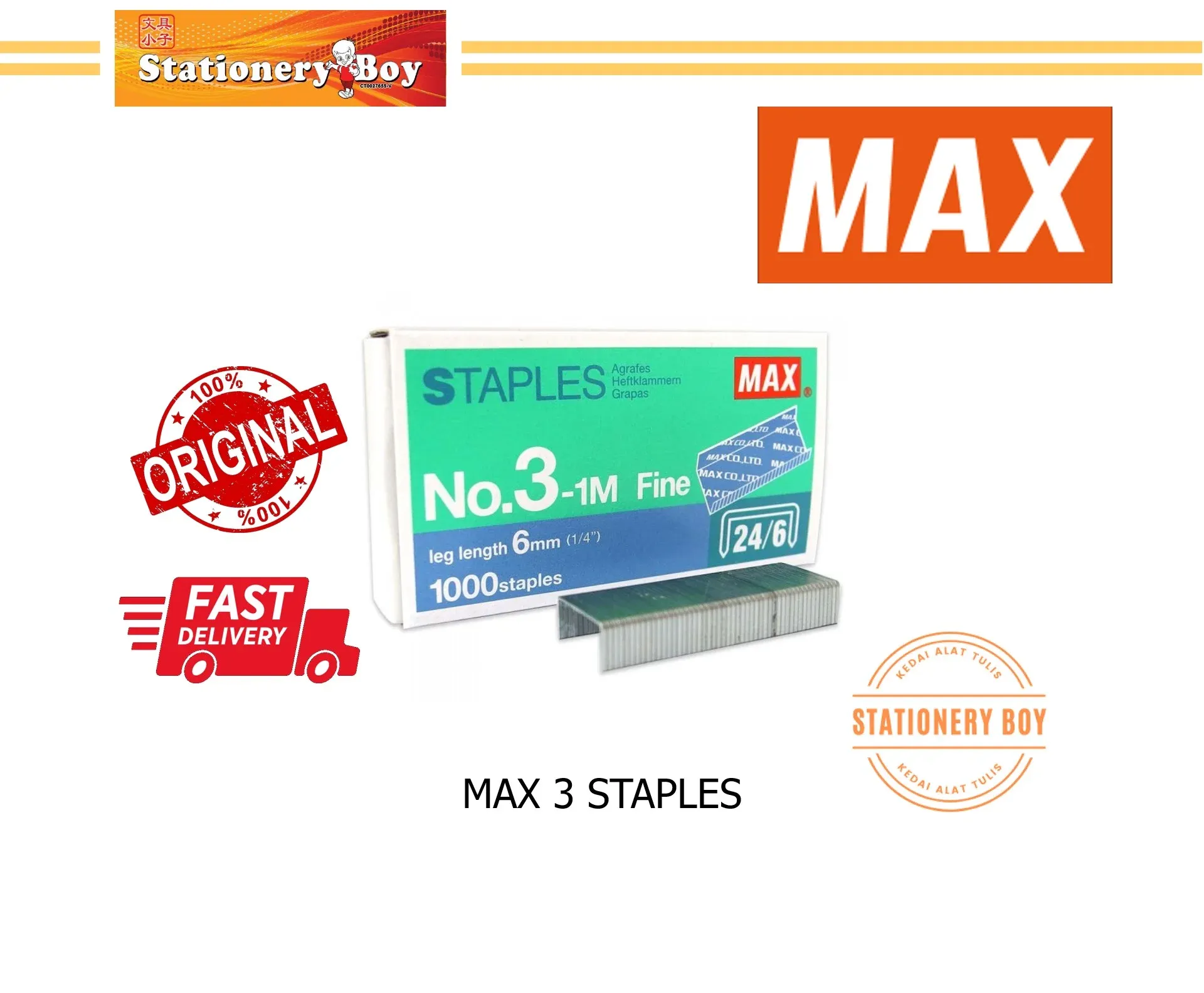 MAX 3 Staples / Dawai Kokot
