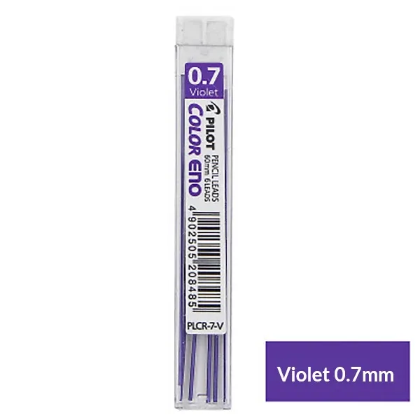Pilot Color Eno Pencil Lead 0.7mm Violet tube of 6 leads