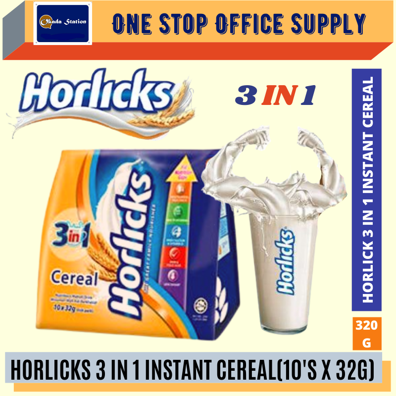 Horlicks 3in1 Instant Cereal Drink 10x32g /Horlicks /Instant Cereal Drink /Cereal /Horlicks 3 In 1 Instant Cereal Drink