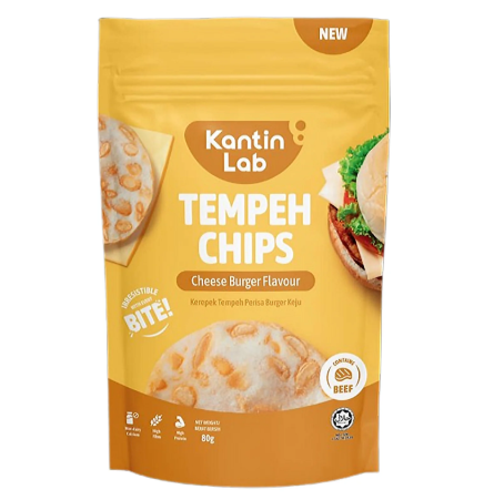 Cheese Burger Flavored Tempeh Chips 80g