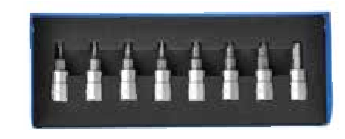 Temo 8Pc 1/4" Dr. Hex Bit Socket Set - H1.5-H6
