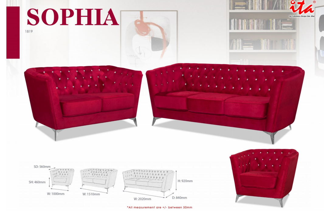 ITA OFFICE SOFA SET - SOPHIA 1819