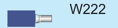 Temo 25*50*6mm Type W222 Vitrified CBN Mounted Point for Stainless Steel - 10pcs/pk