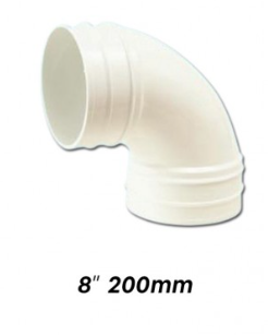 ATKC UPVC Fittings Sweep Bend 8" (200MM)