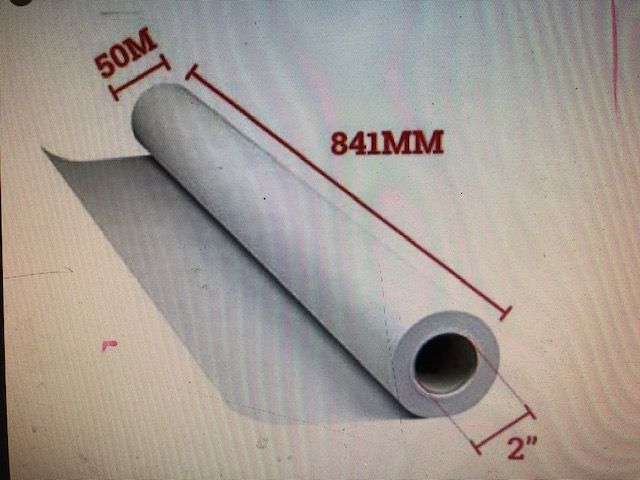 QS PLOTTER PAPER AO 841mm(W) X 50m(L) X 2"(C)