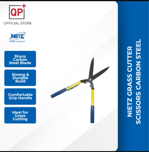 NIETZ GRASS CUTTER SCISSORS CARBON STEEL 10" PRO HEDGE SHEAR GARDEN SHEAR l GUNTING RUMPUT l 树剪刀-