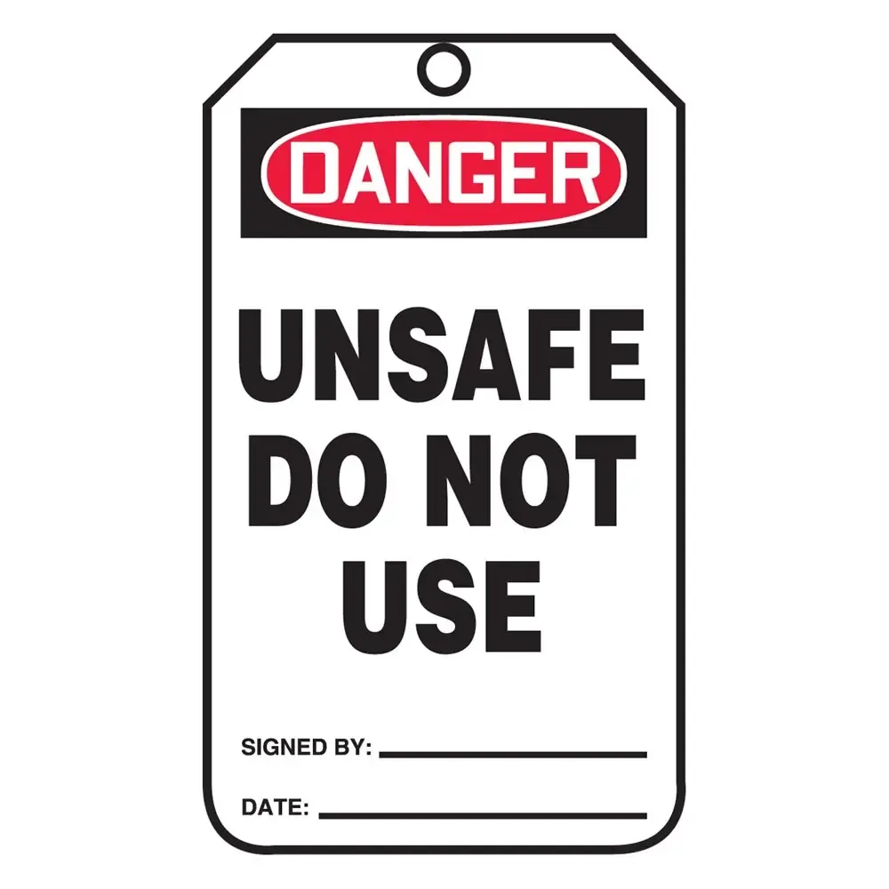 Others *STICKER: Danger - Do not use TAG