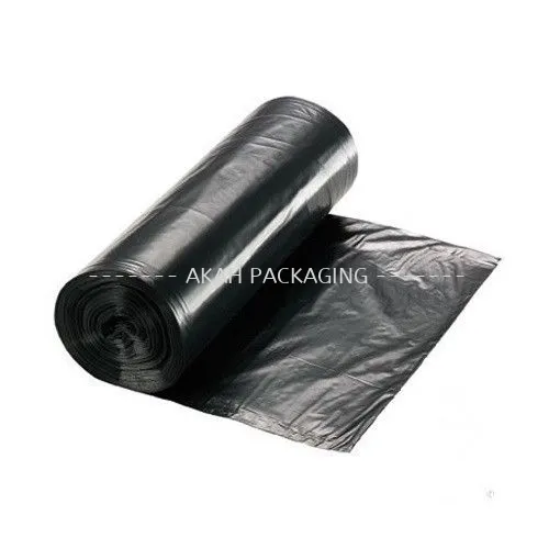 JC Black HDPE Roll Garbage Bag (M) 66cm x 88cm 60 Roll x 20pcs