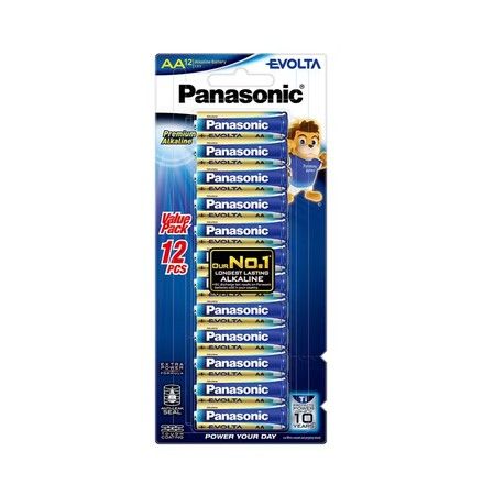 PANASONIC EVOLTA AA BATTERY (12 PCS)