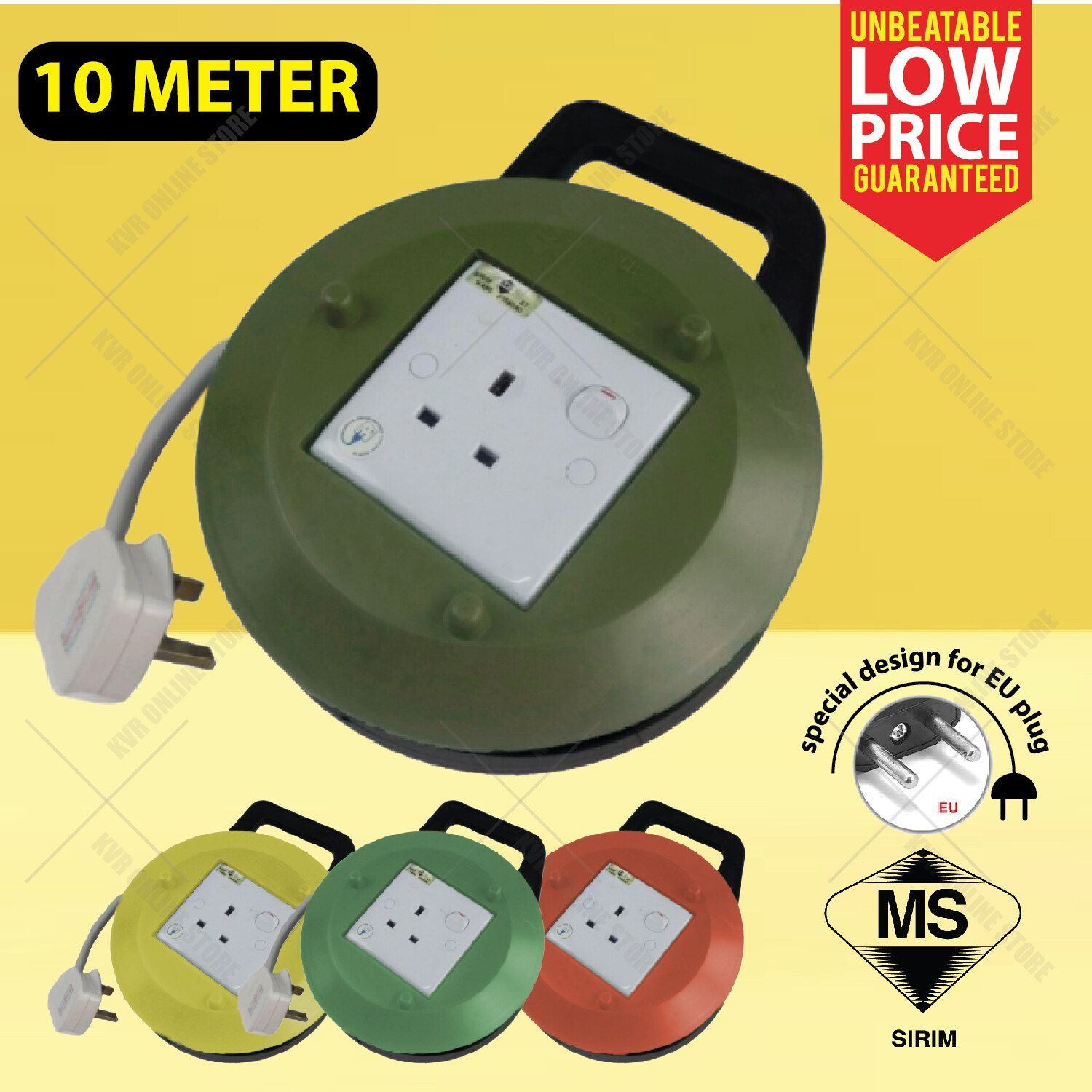 QS Round Extension Socket 10 Meter
