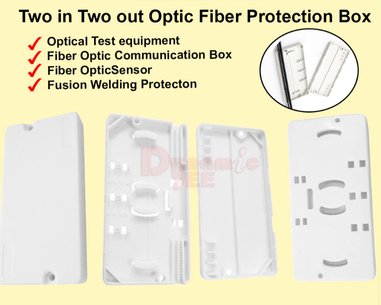 TWO-IN TWO-OUT OPTICAL FIBER RUBBER-COVERED WIRE PROTECTION BOX PB201