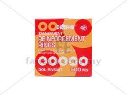 DOLPHIN TRANSPARENT REINFORCEMENT RINGS DOL-RIV500T (500PCS)