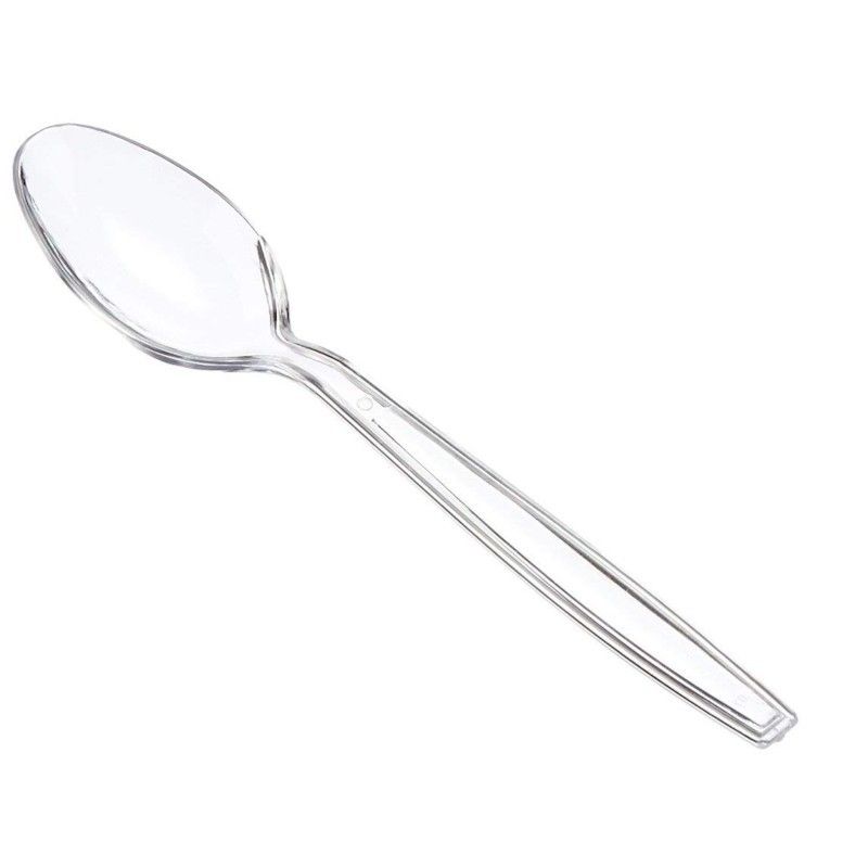 MODERNPACK 7" PLASTIC CLEAR SPOON