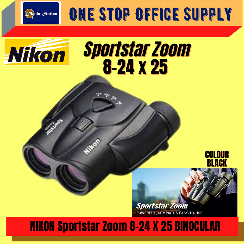 NIKON SPORTSTAR ZOOM 8-24 X 25 BINICULAR / NIKON / SPORTSTAR / BINOCULAR / ZOOM / NIKON / TEROPONG
