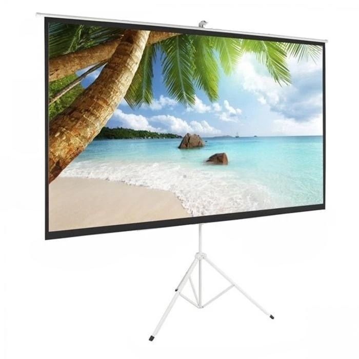 OEM 100 inch Portable Foldable Projector Screen Tripod Stand 4:3
