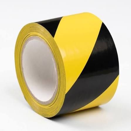ZEBRA FLOOR TAPE 72MM X 30M YELLOW & BLACK