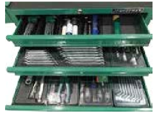 JONNESWAY 133PCS MECHANICS TOOL SET W/7-DRAWER TOOL TROLLEY