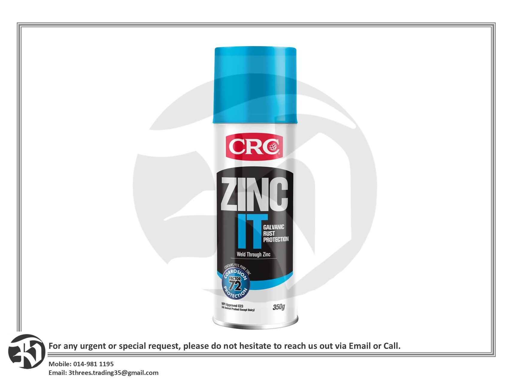 CRC Zinc-It Galvanic Rust Protection 2085E 350g