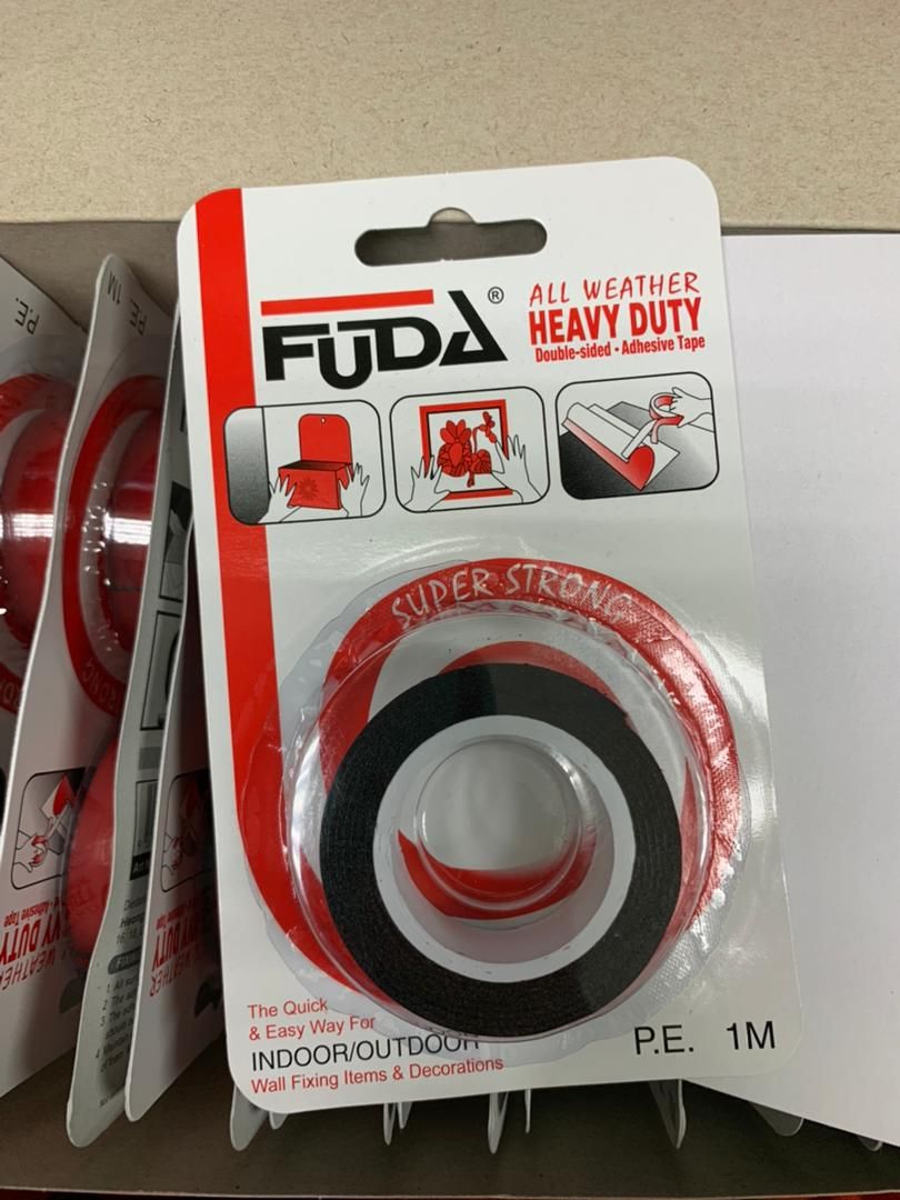 FUDA HEAVY DUTY DOUBLE-SIDED TAPE F1801B (16PCS/BOX)