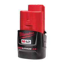 Milwaukee M12 3.0 Ah REDLITHIUM-ION BATTERY