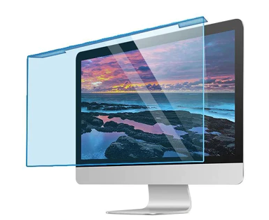 ok Hanging Blue Light Blocking Screen Protector High-transmittance Anti-UV Eye Protection Film for 23-24'' Desktop Monitor