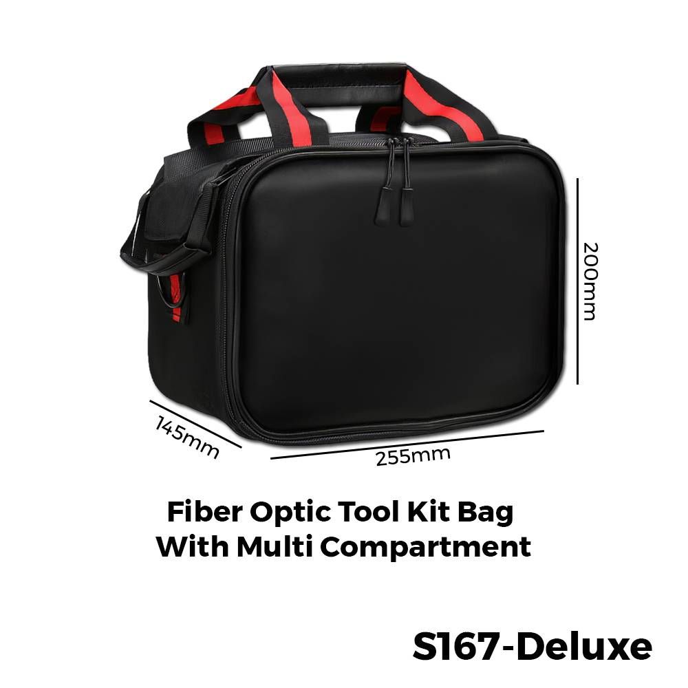 FIBER OPTIC TOOL KIT BAG WITH MULTI COMPARTMENT