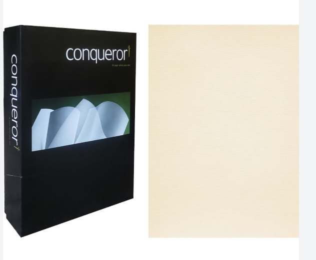 Conqueror Paper Cream laid 100gsm