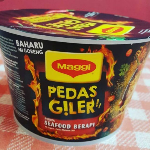 Maggi Pedas Giler Perisa mi goreng Perisa Seafood Berapi