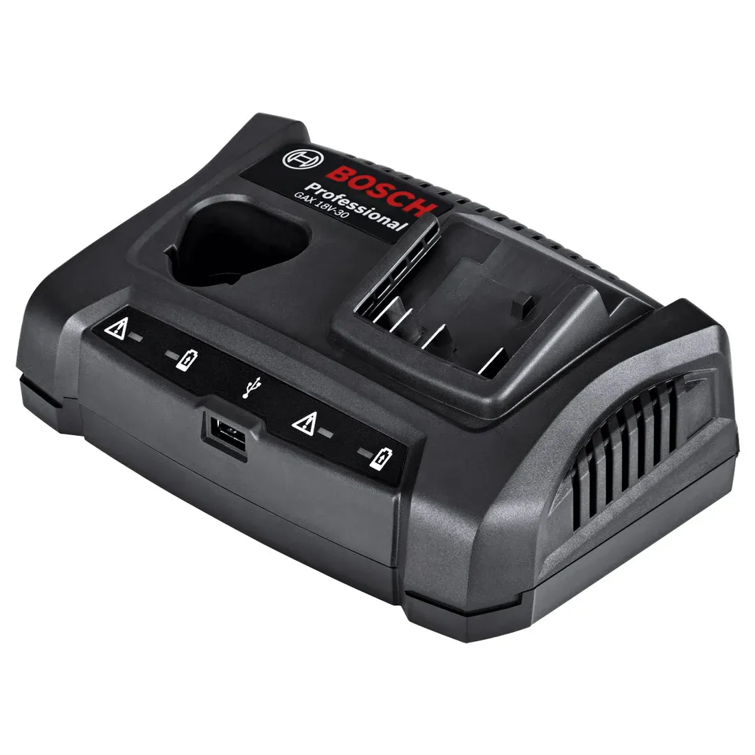 Bosch 18V Dual Port Multi Fast Charger GAX 18V-30 (1600A011AA) - Suitable For 12V, 14.4V & 18V Battery / Dual Port Charger / Fast Charger / Charger / Power Tool Charger