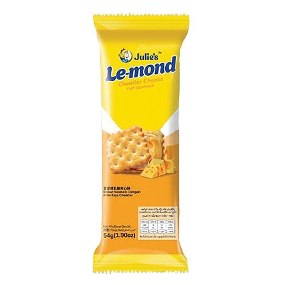 Julie’s Le-mond Cheddar Cheese Puff Sandwich 54g X 6 BUNDLES
