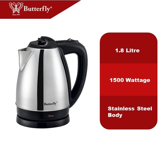 Genuine Malaysia - Butterfly 1.8L Jug Kettle BJK-3818S