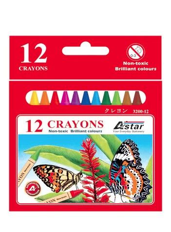 ASTAR 3200-12 CRAYONS 12 COLOUR