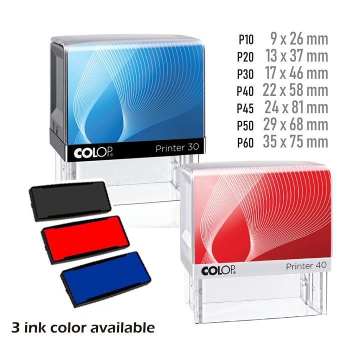 Colop Customized Rubber Stamps P10/P20/P30/P40/P50/P60