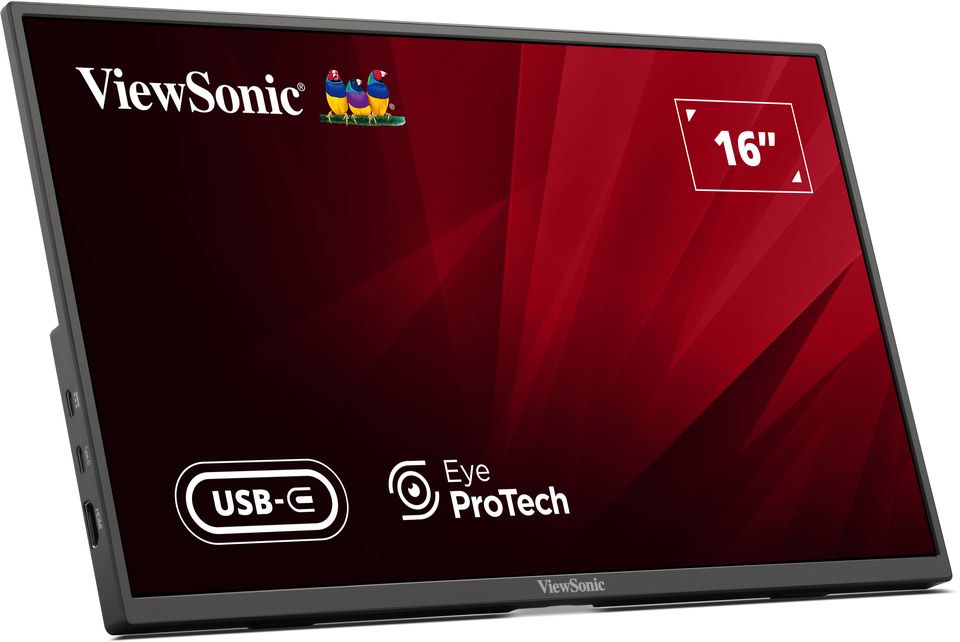 Genuine Malaysia ViewSonic Warranty 3 Years ViewSonic 16鈥�USB-C Lightweight Portable Monitor Screen VA1650