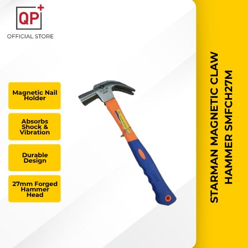 [CLEARANCE ] STARMAN MAGNETIC CLAW HAMMER 27MM C/W FIBRE HANDLE l TUKUL BESI KUKU KAMBING l 锤子-