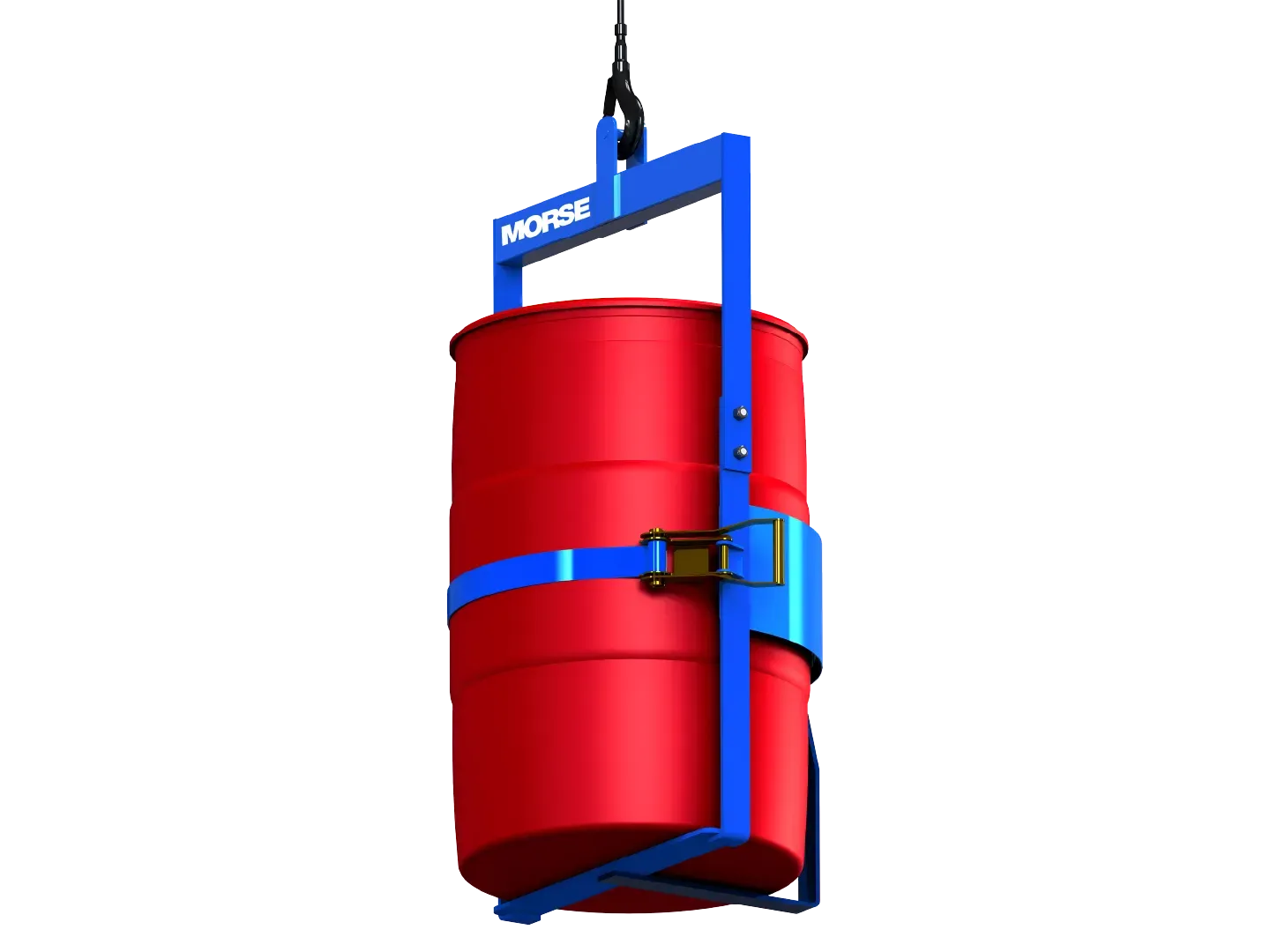 Others *MORSE DRUM 86 Below Hook Drum Lifter, 1000 lb Holding Capacity, Carbon Steel, No Tilt