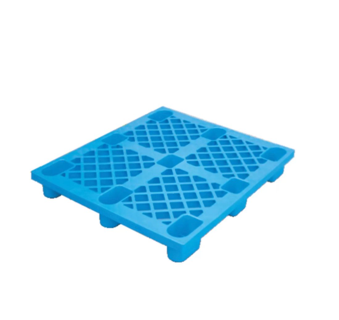 Pallet 4 way entry plastic -Blue 1200 x 800 x 140mm