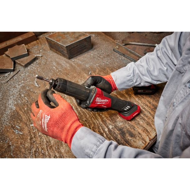 MILWAUKEE M18 FUEL™ Variable Speed Braking Die Grinder w/ Lock On Slide Switch [M18 FDGROVB-301B/M18 FDGROVB-0X]