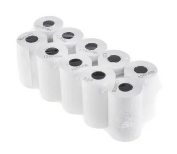 THERMAL PRINTING PAPER ROLL (57mm X 50mm) Material: Thermal/Wax Resin Grade (Core: 1 inch) Packing: 100 Rolls/Pack