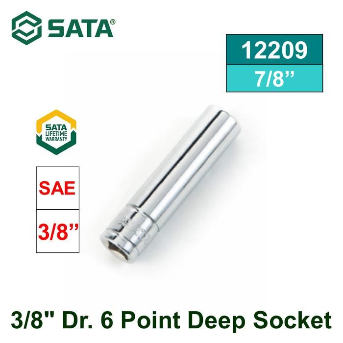 Sata 3/8” DR. 6PT. DEEP SOCKET 7/8”