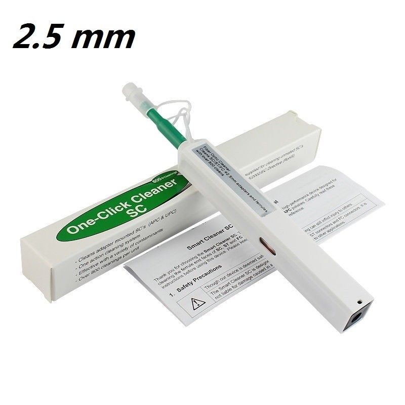 Fiber Optic Cleaner Pen SC / ST / FC / SC/APC / FC/APC 2.5mm One-Click