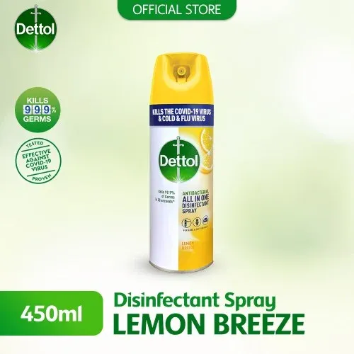 Dettol Spray Desinfectant 450ml Lemon Breeze
